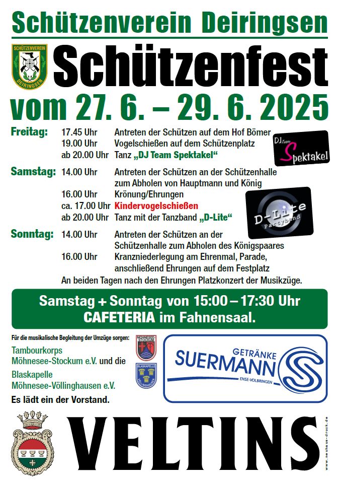 Plakat Schützenfest25