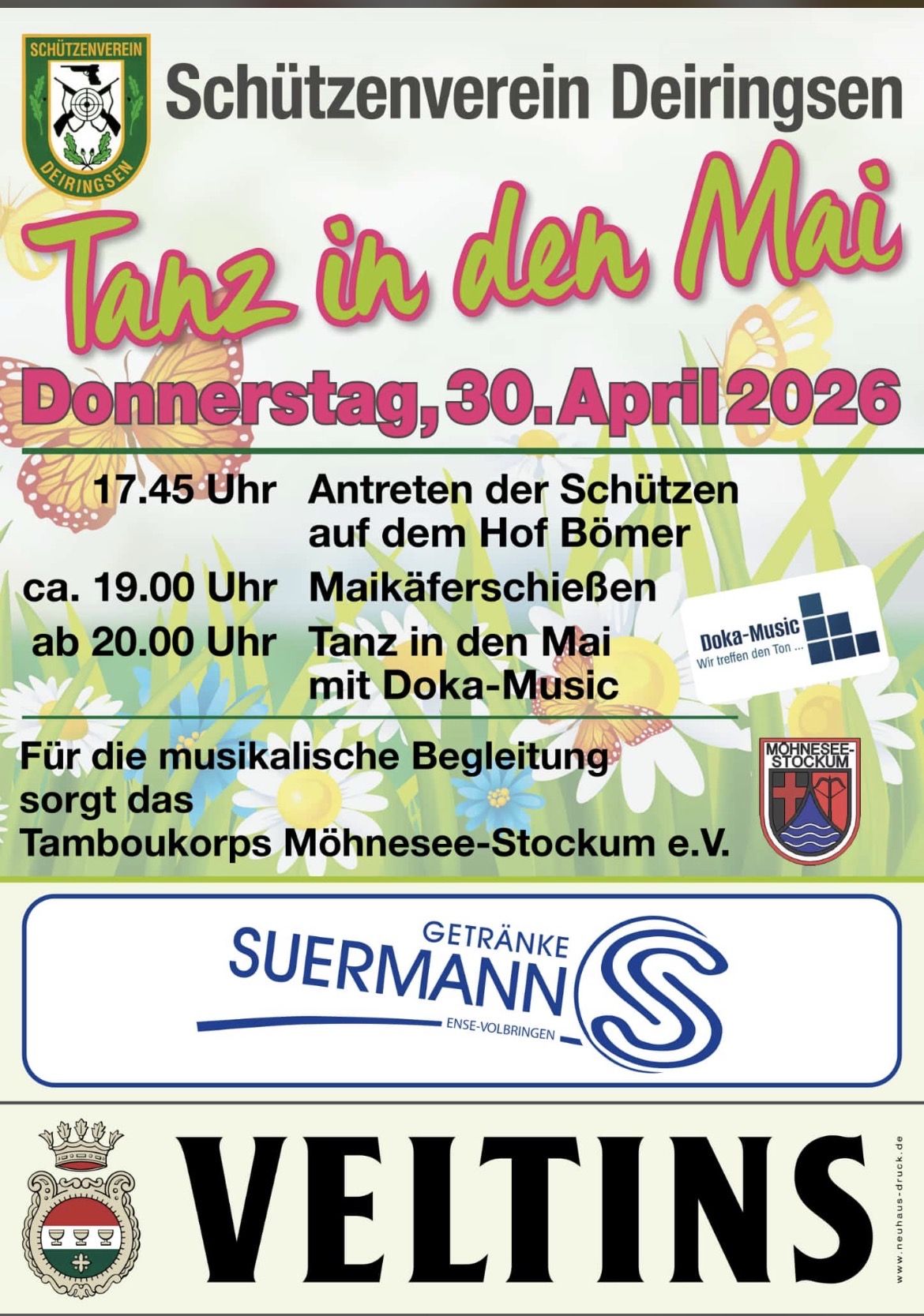 26 Tanz in den Mai Plakat