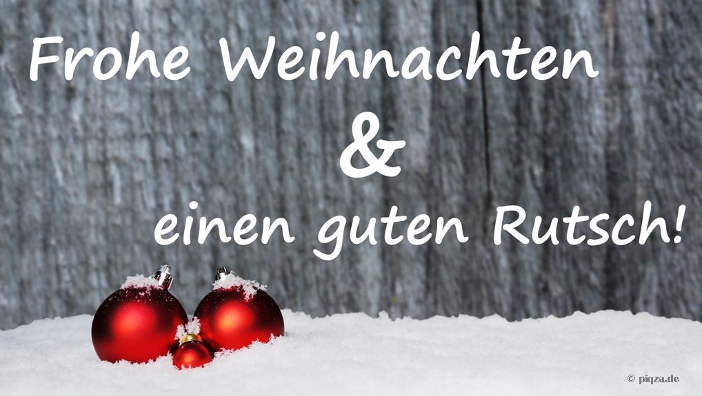 Frohe Weihnachten guten Rutsch